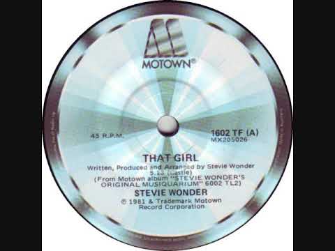 Youtube: Stevie Wonder * That Girl  1981         HQ