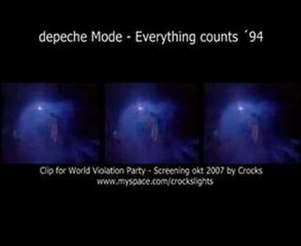 Youtube: Depeche Mode - Everything Counts - World Violation Party
