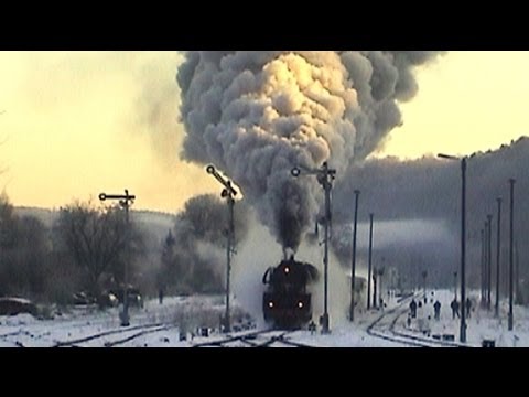 Youtube: Winterdampf - Traumhafte Ausfahrt in Gräfenroda / Thüringen mit Dampflok 41 1231 - 4