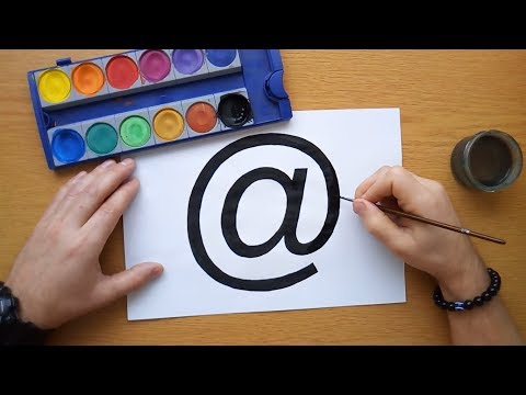 Youtube: How to draw 'at' sign @ - At symbol