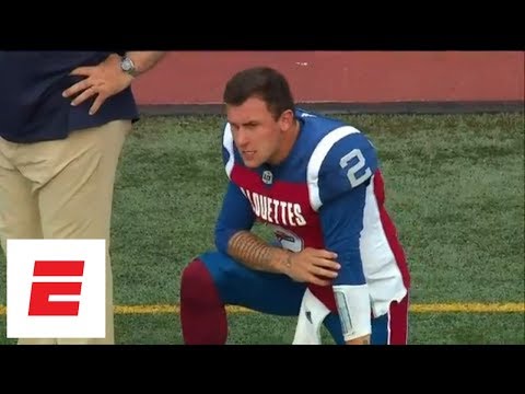 Youtube: Johnny Manziel’s CFL starting debut included four interceptions [highlight] |ESPN