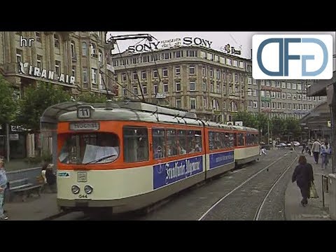 Youtube: Führerstandsmitfahrt Linie 11 durch Frankfurt 1996 (Straßenbahn vom Hauptbahnhof bis Fechenheim)