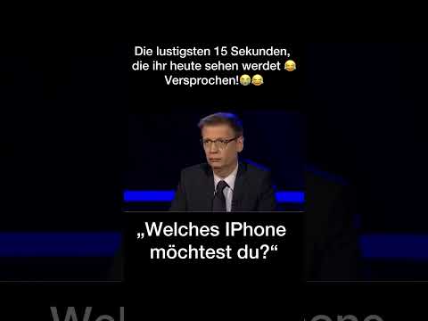 Youtube: Günther Jauch fragt Schwester der Kandidatin welches Iphone sie haben möchte #lustig #lachen #witzig