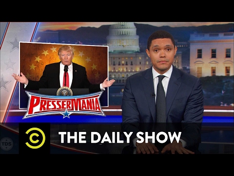 Youtube: President Trump's Bats**t Press Conference: The Daily Show