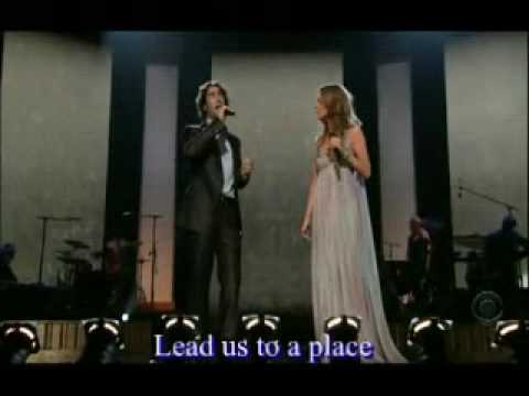 Youtube: Celine Dion & Josh Groban live "The Prayer" [with lyrics]