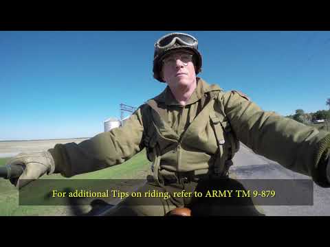 Youtube: 1942 WLA Harley Davidson Motorcycle ride - Start up and Operation plus Instructions