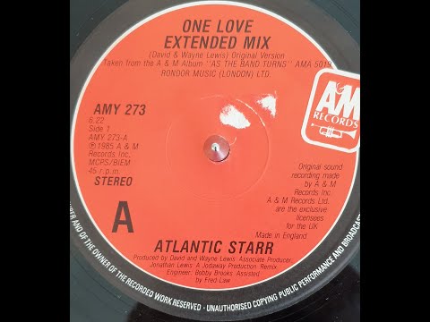 Youtube: Atlantic Starr - One Love (Extended Mix) 1985