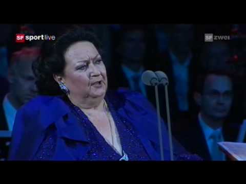 Youtube: Bizet: Habanera (Carmen) - Montserrat Caballé, live Basel 2009 with Roger Federer