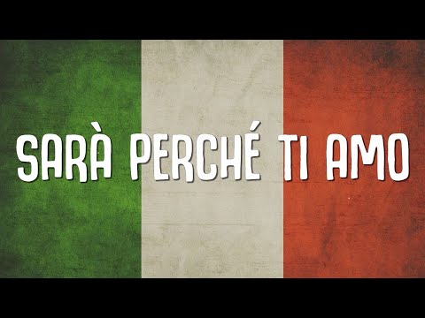Youtube: SARÀ PERCHÉ TI AMO