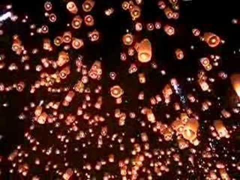 Youtube: Loy Krathong, San Sai, Thailand.