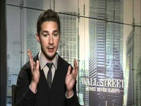 Youtube: Interview with Shia LaBeouf for Wall Street Money Never Sleeps