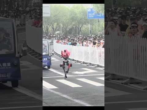 Youtube: Robot Smashes Human World Record in Beijing Half Marathon Today