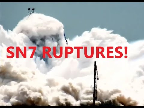 Youtube: SpaceX SN7 Test Tank Massive Rupture
