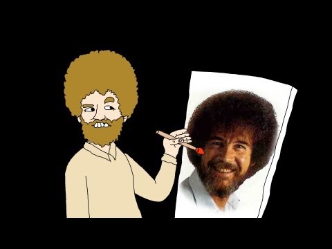 Youtube: The Joy of Painting, With Bob Ross (Parody)