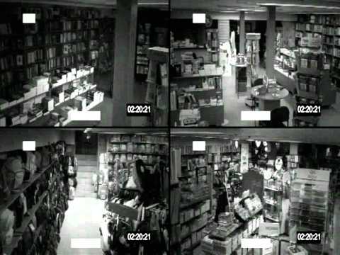 Youtube: ghost caught on cctv in bookstore, Greece