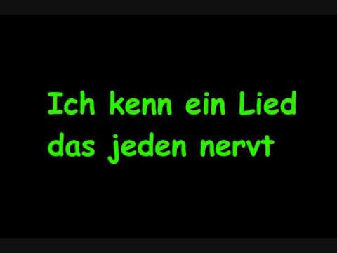 Youtube: Ich kenn ein Lied das jeden nervt Lyrics