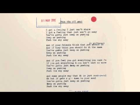 Youtube: Nick Cave & The Bad Seeds - Push The Sky Away (Lyric Video)