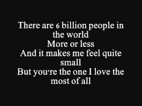 Youtube: Nine million bicycles - Katie Melua - Lyrics on screen