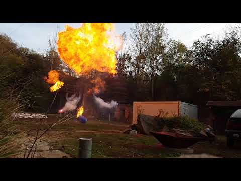 Youtube: Alkohol-Explosion mit Sprengschnur