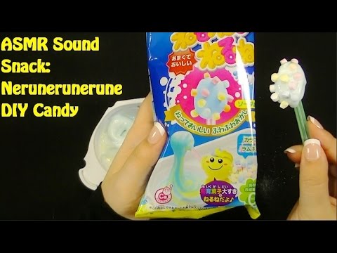 Youtube: ASMR Binaural Sound Snack: Nerunerunerune DIY Candy Kracie Popin Cookin Set (Soda Flavor)