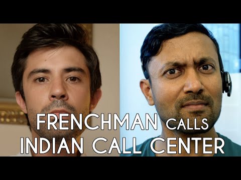Youtube: When a Frenchman calls an Indian Call Center : The iRabbit