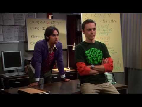 Youtube: the Big Bang Theory 03x04 - Sheldon and Raj work hard! (HQ)