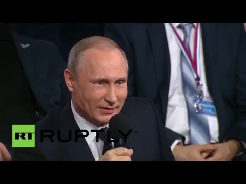 Youtube: Russia: Panama Papers show no corruption by 'my friends' - Putin