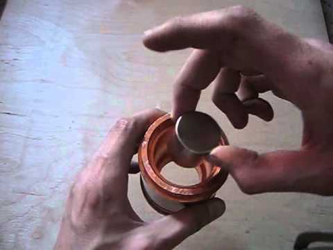 Youtube: Neodymium magnet in copper pipe