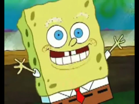 Youtube: Spongebob says "Eyelashes!" while unfitting annotations play