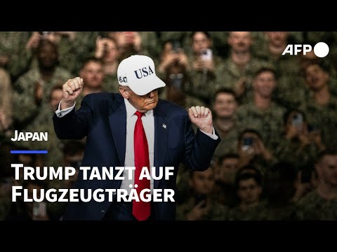 Youtube: Japan: Trump tanzt auf Flugzeugträger | AFP