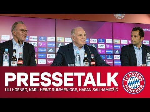 Youtube: Stellungnahme zu Medienberichten | Hoeneß, Rummenigge & Salihamidžić im FC Bayern-Pressetalk