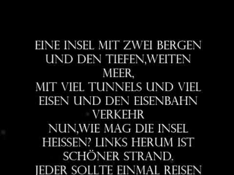 Youtube: Jim Knopf-Eine Insel mit zwei Bergen-||Lyrics||