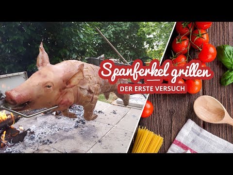 Youtube: Spanferkel über offenem Feuer grillen