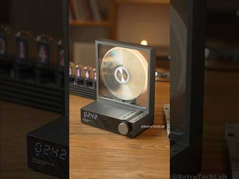 Youtube: A vertical CD player that lets you watch the disc spin.Built-in speaker and Bluetooth too