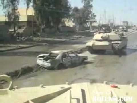 Youtube: Abrams Tank Drives over Car Bomb