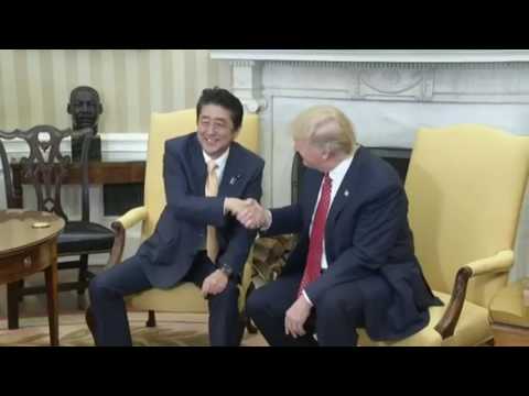 Youtube: Trump & PM Abe Oval Office Handshake