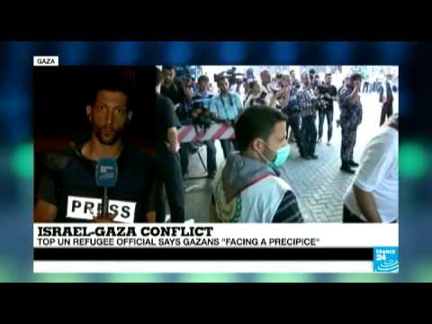 Youtube: Rocket fire caught live as France 24 correspondent reports from Gaza strip