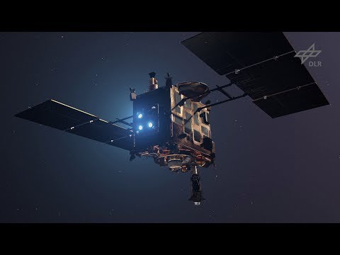Youtube: Animation: Asteroidenlander MASCOT auf Hayabusa2