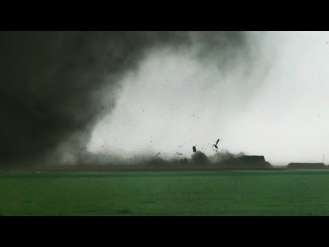 Youtube: AMAZING close-range tornadoes near Dodge City, KS on 5/24/2016