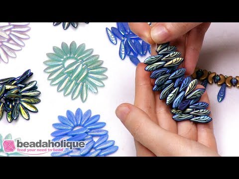 Youtube: Show and Tell: Czech Glass Backlit and Laser Etched Dagger Beads