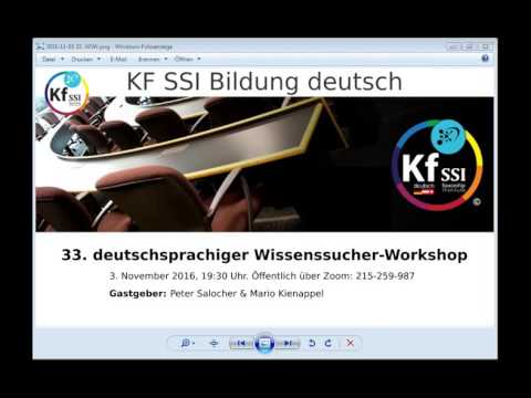 Youtube: 2016 11 03 PM Public Teachings in German - Öffentliche Schulungen in Deutsch