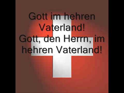 Youtube: Nationalhymne Schweiz mit deutschem Text