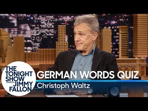 Youtube: Christoph Waltz Gives Jimmy Fallon a German Words Quiz