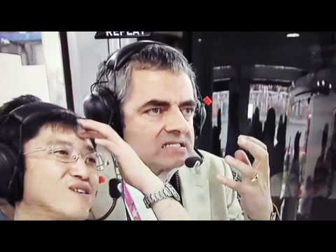 Youtube: Rowan Atkinson is annoyed with Lewis Hamilton / Felipe Massa crash