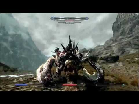 Youtube: Skyrim: Killing a dragon with my FISTS