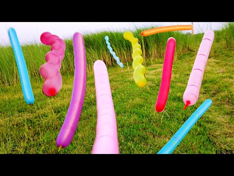 Youtube: balloon pop 32 | rocket balloon video on water Lake new rocket balloons video at green natural place