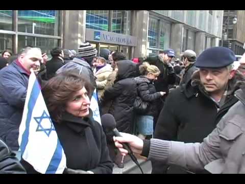 Youtube: Pro-Israel Rally For Attacking Gaza, NYC, 1-11-09