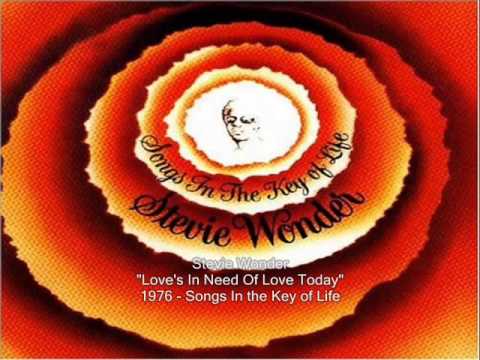 Youtube: Stevie Wonder  ~ Love's In Need Of Love Today