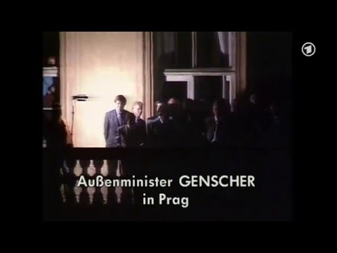 Youtube: "Wir sind zu Ihnen gekommen ..." - Genschers Rede auf dem Balkon der Prager Botschaft (30.09.1989)