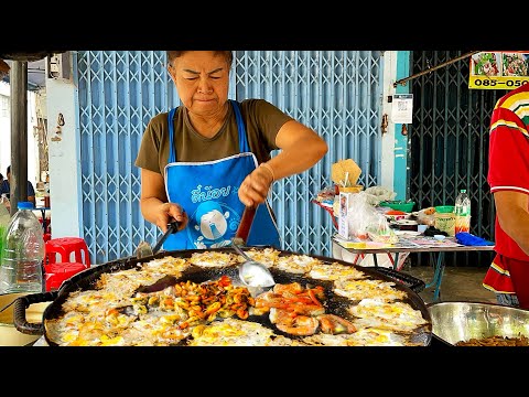 Youtube: Erstaunlicher Wok-Meister! Bestes Meeresfrüchte-Omelett und Pad Thai | Thailändisches Streetfood